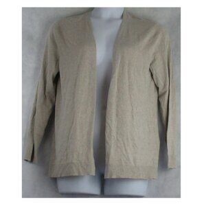NWT Style & Co Women's Petite Open-Front Long-Sleeve Cardigan Sweater, Beige, PL
